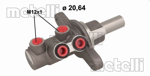 Главный тормозной цилиндр METELLI 051128