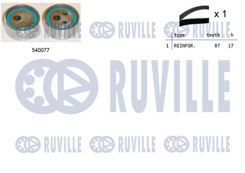 Комплект ремня ГРМ RUVILLE 550010