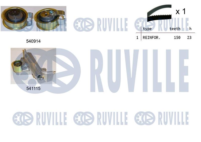 Комплект ремня ГРМ RUVILLE 550257