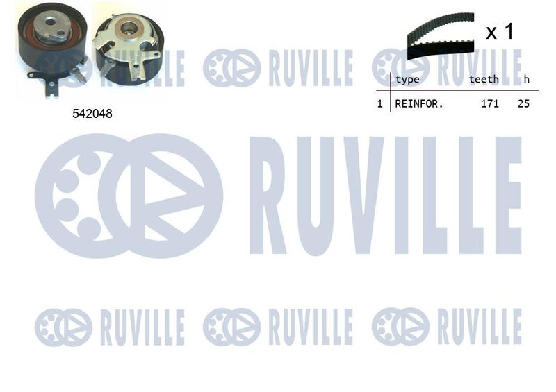 Комплект ремня ГРМ RUVILLE 550339
