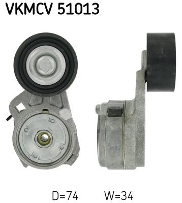 Натяжитель ремня, клиновой зубча SKF VKMCV51013