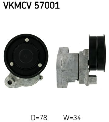 Натяжитель ремня, клиновой зубча SKF VKMCV57001