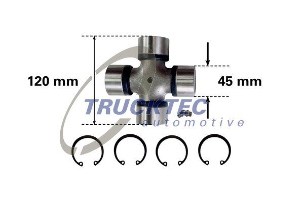 Шарнир, карданный вал TRUCKTEC AUTOMOTIVE 0134012