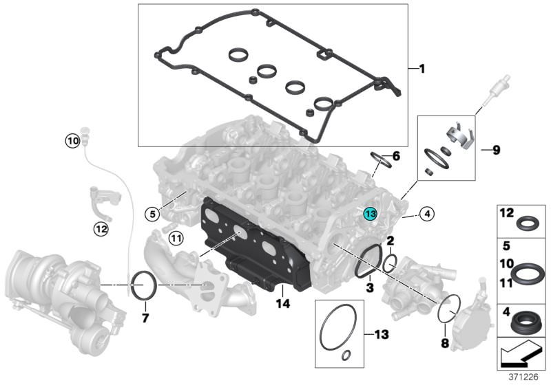 Dichtung
 BMW 11378662525