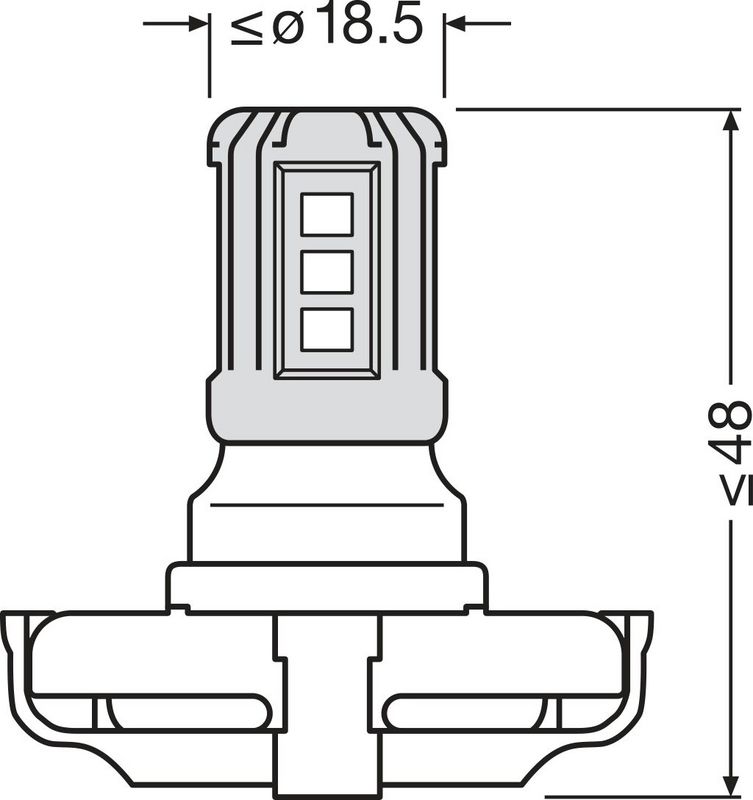 Лампа накаливания, фонарь указателя поворота OSRAM 5201DWP1BL