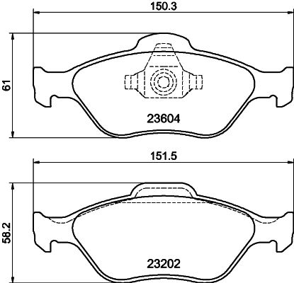Комплект тормозных колодок, дисковый тормоз PAGID 8DB355027761