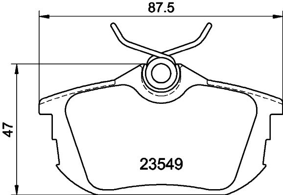Комплект тормозных колодок, дисковый тормоз PAGID 8DB355030371
