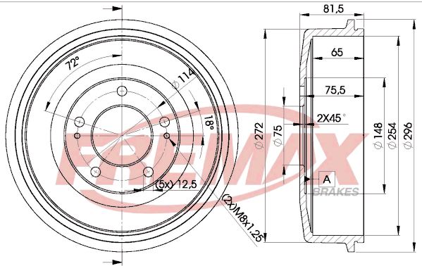 Тормозной барабан FREMAX BD0101