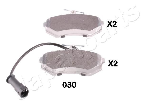 Комплект тормозных колодок, дисковый тормоз JAPANPARTS PA030AF