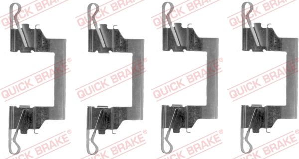 Комплектующие, колодки дискового тормоза QUICK BRAKE 1091614