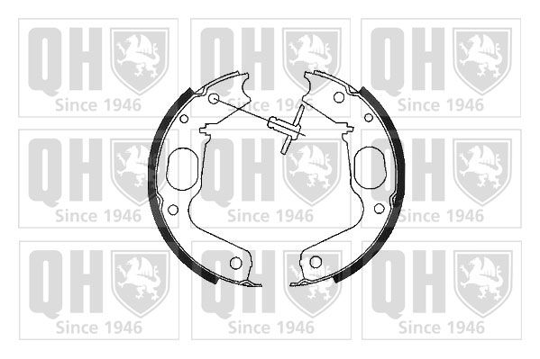 Комплект тормозных колодок, стояночная тормозная система QUINTON HAZELL BS1096
