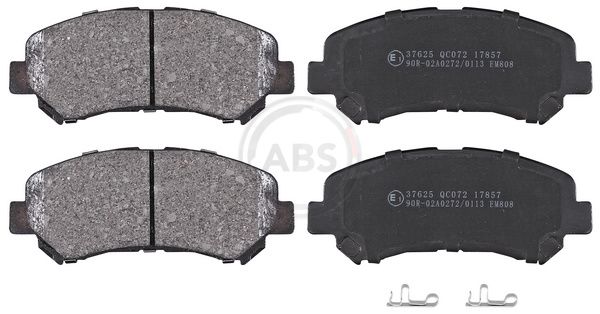 Комплект тормозных колодок, дисковый тормоз ABS 37625