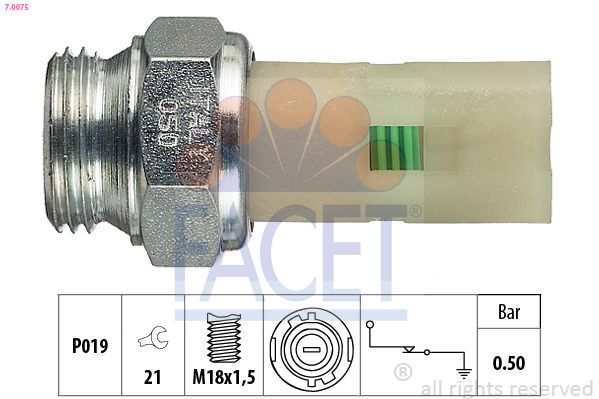 Датчик давления масла FACET 70075