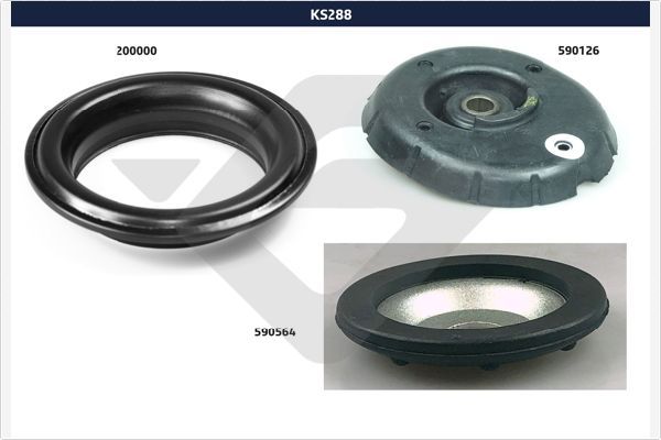 Ремкомплект, опора стойки амортизатора HUTCHINSON KS288