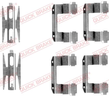 Комплектующие, колодки дискового тормоза QUICK BRAKE 1091618