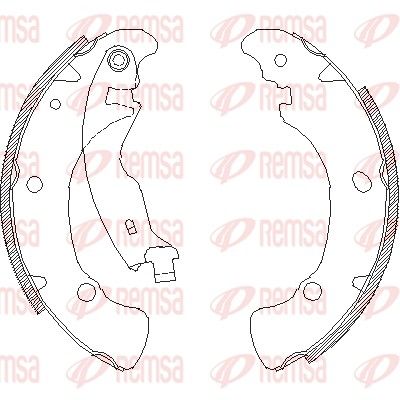 Тормозные колодки REMSA 404100