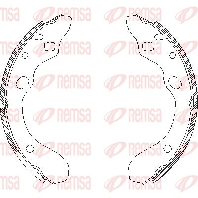 Тормозные колодки REMSA 414700