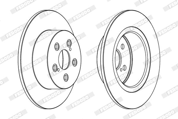 Тормозной диск FERODO DDF1556C