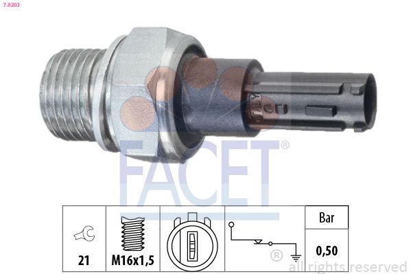Датчик давления масла FACET 70203