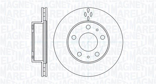 Тормозной диск MAGNETI MARELLI 361302040166