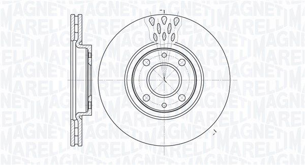Тормозной диск MAGNETI MARELLI 361302040238