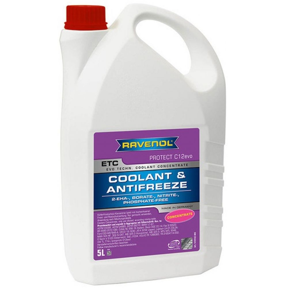 Антифриз Ravenol Etc Concentrate Protect C12evo (5 RAVENOL 4014835882409