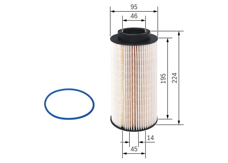 Топливный фильтр BOSCH F026402745