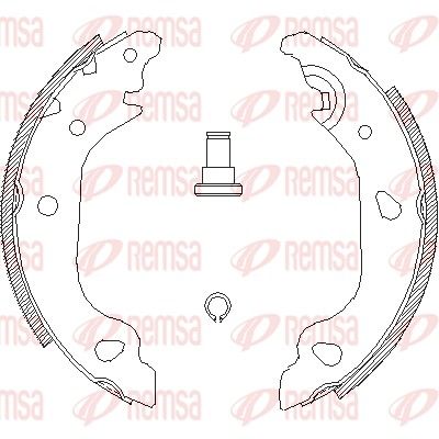 Тормозные колодки REMSA 409801