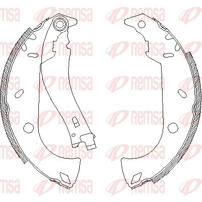 Тормозные колодки REMSA 418001