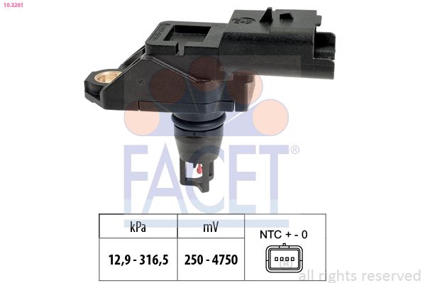 Датчик давления воздуха, высотный корректор FACET 103261