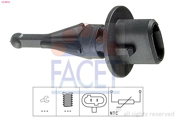 Датчик, внешняя температура FACET 104010