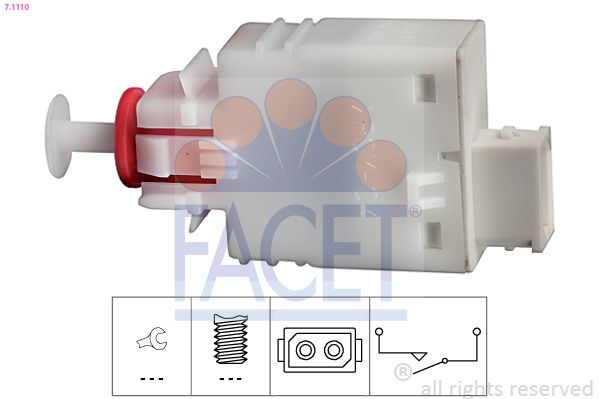 Выключатель фонаря сигнала торможения FACET 71110