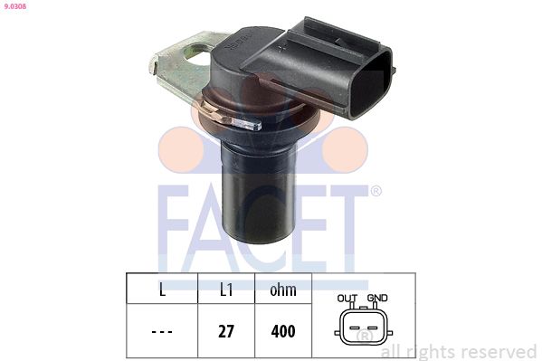 Датчик частоты вращения, автоматическая коробка передач FACET 90308