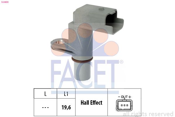 Датчик, число оборотов двигателя FACET 90400