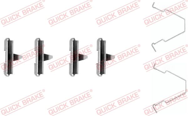 Комплектующие, колодки дискового тормоза QUICK BRAKE 1091270