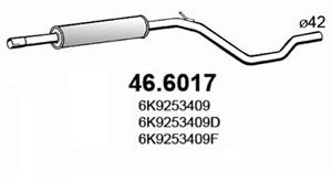 Средний глушитель выхлопных газов ASSO 466017