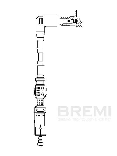 Провод зажигания BREMI 1A28F85