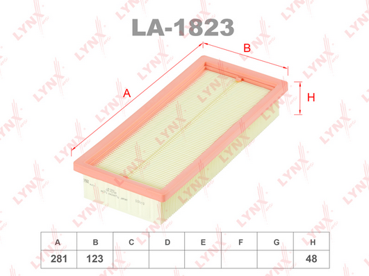 Воздушный фильтр LYNX LA1823