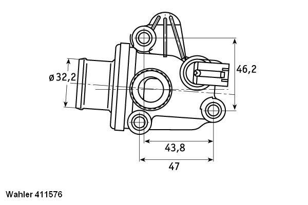 Термостат, охлаждающая жидкость BorgWarner 41157687D