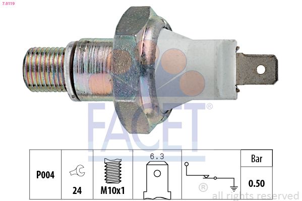 Датчик давления масла FACET 70119
