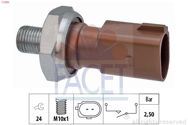 Датчик давления масла FACET 70205
