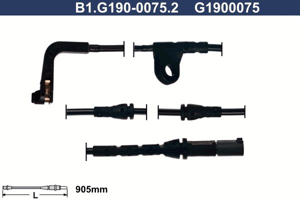 Сигнализатор, износ тормозных колодок GALFER B1G19000752