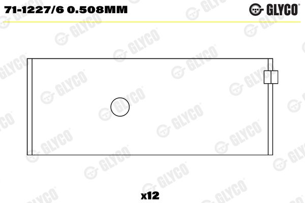 Шатунный подшипник GLYCO 71122760508MM