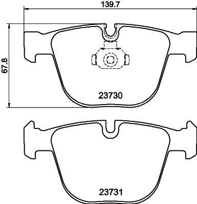 Комплект тормозных колодок, дисковый тормоз PAGID 8DB355010751
