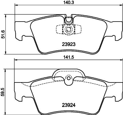 Комплект тормозных колодок, дисковый тормоз PAGID 8DB355011421