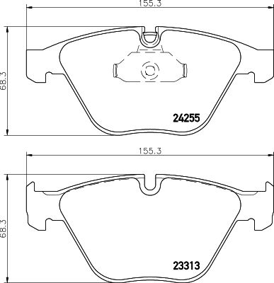 Комплект тормозных колодок, дисковый тормоз PAGID 8DB355013931