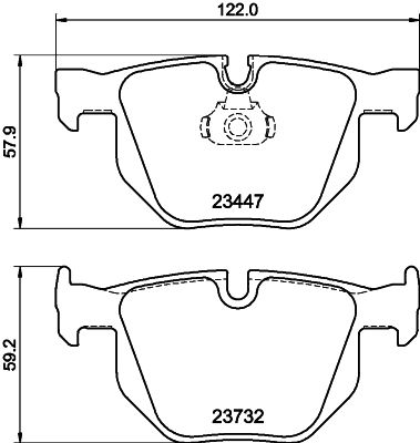 Комплект тормозных колодок, дисковый тормоз PAGID 8DB355013941