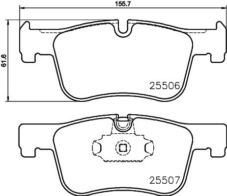 Комплект тормозных колодок, дисковый тормоз PAGID 8DB355019771