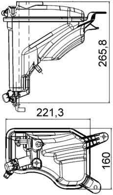 Компенсационный бак, охлаждающая жидкость MAHLE CRT207000S