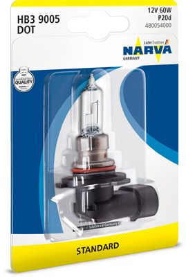 Лампа накаливания, фара дальнего света NARVA 480054000